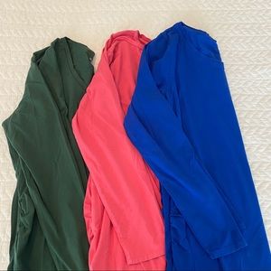 Long sleeve maternity tees (lot of 3)